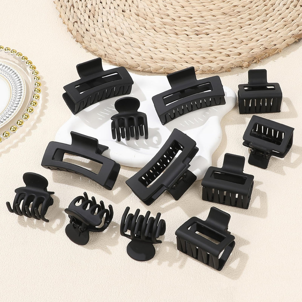 12-Piece Hair Claw Clip Set