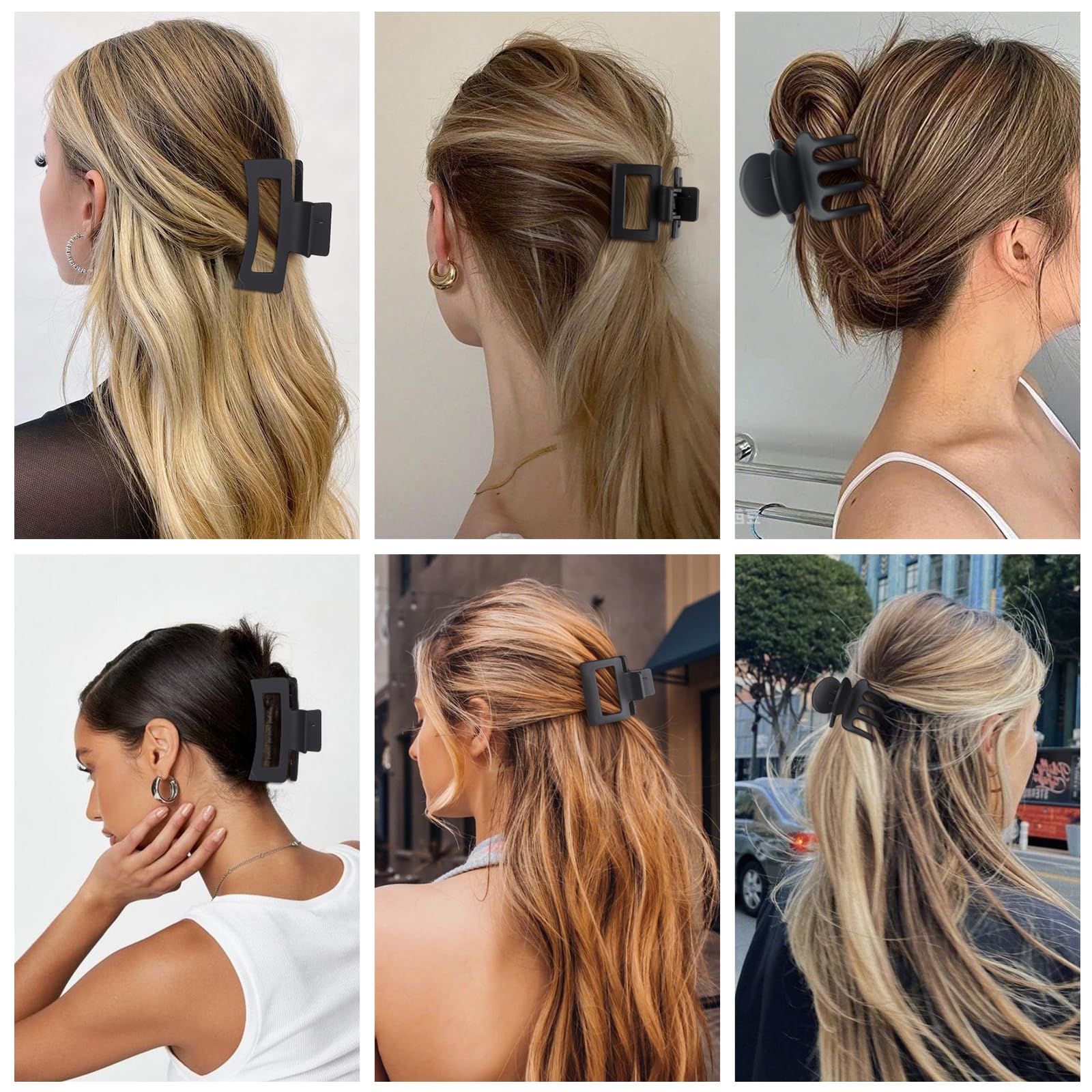 12-Piece Hair Claw Clip Set